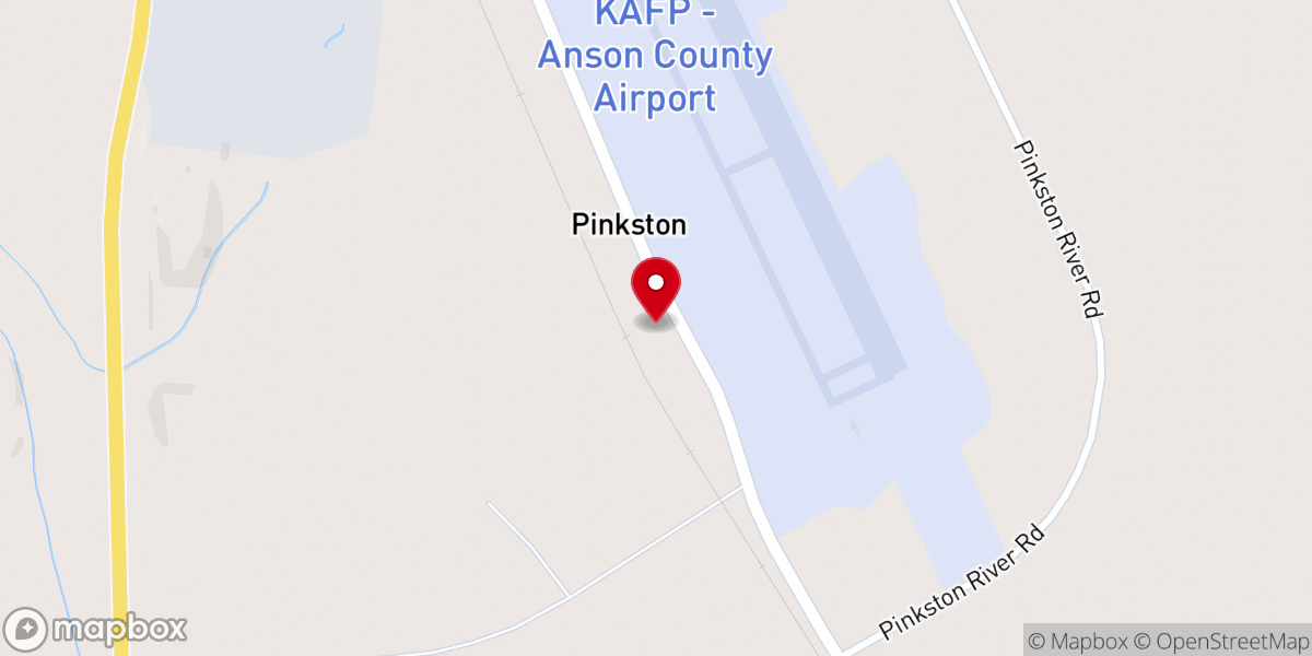 Map showing location of Sneedsboro AME Zion Church