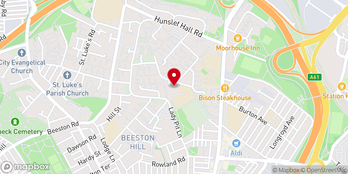 Map showing location of St Francis of Assisi Catholic Church