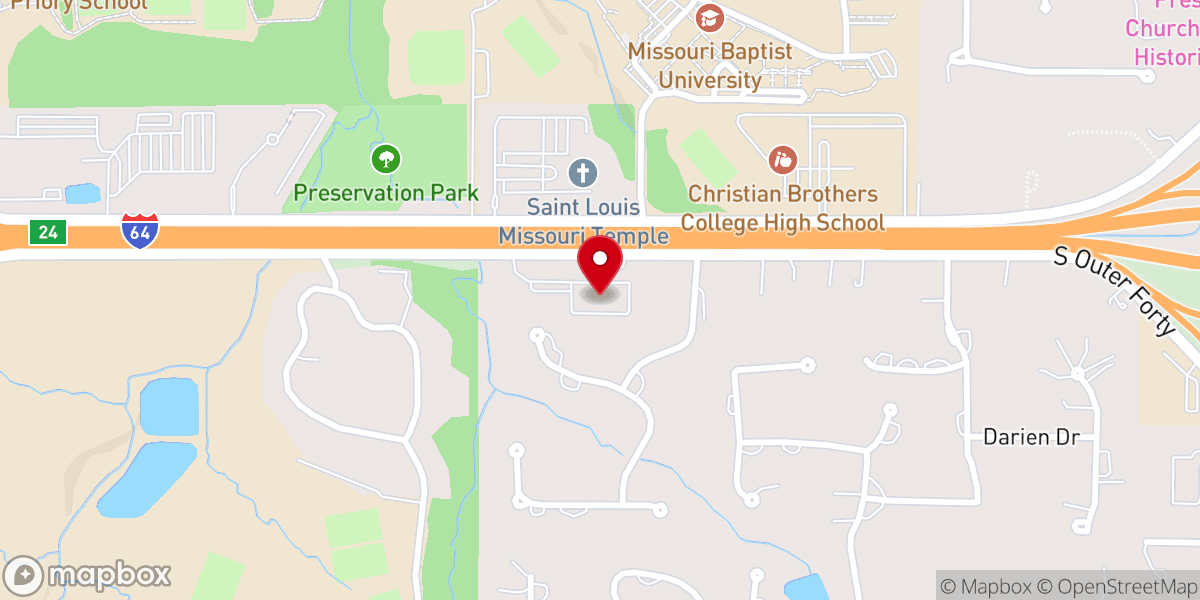 Map showing location of St Nicholas Family Life Center
