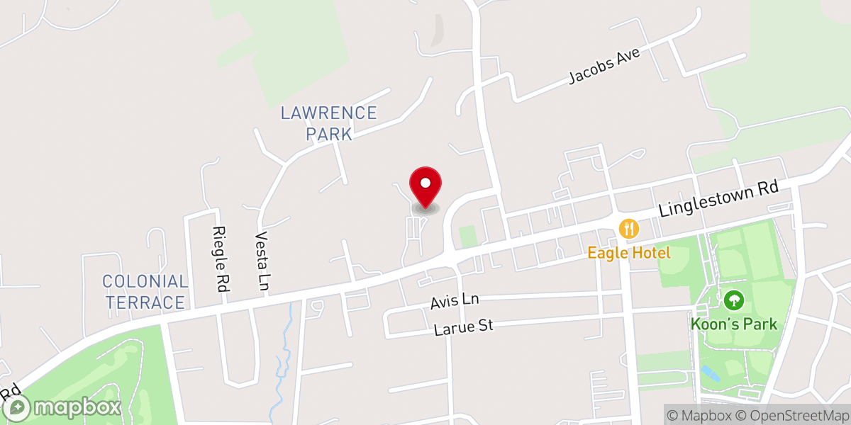 Map showing location of Linglestown Church of God