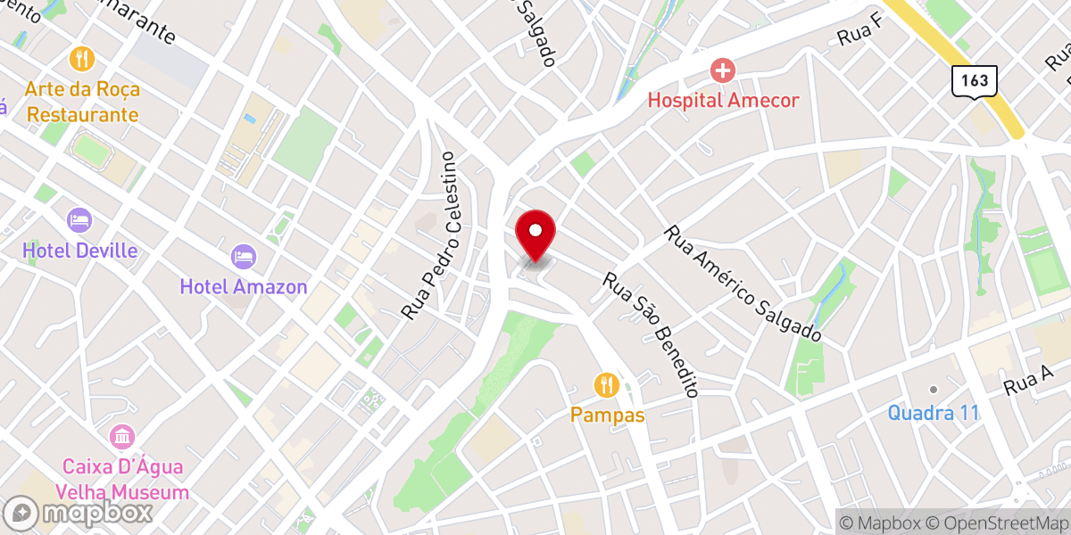 Map showing location of Paróquia Nossa Senhora do Rosário e São Benedito