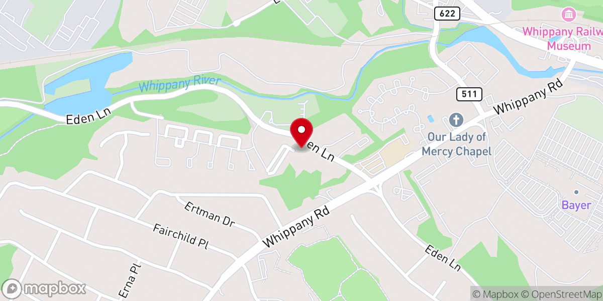 Map showing location of Our Lady of Mercy Roman Catholic Church