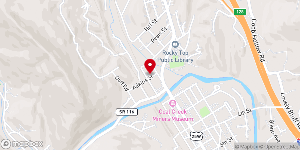 Map showing location of Lake City Church of God