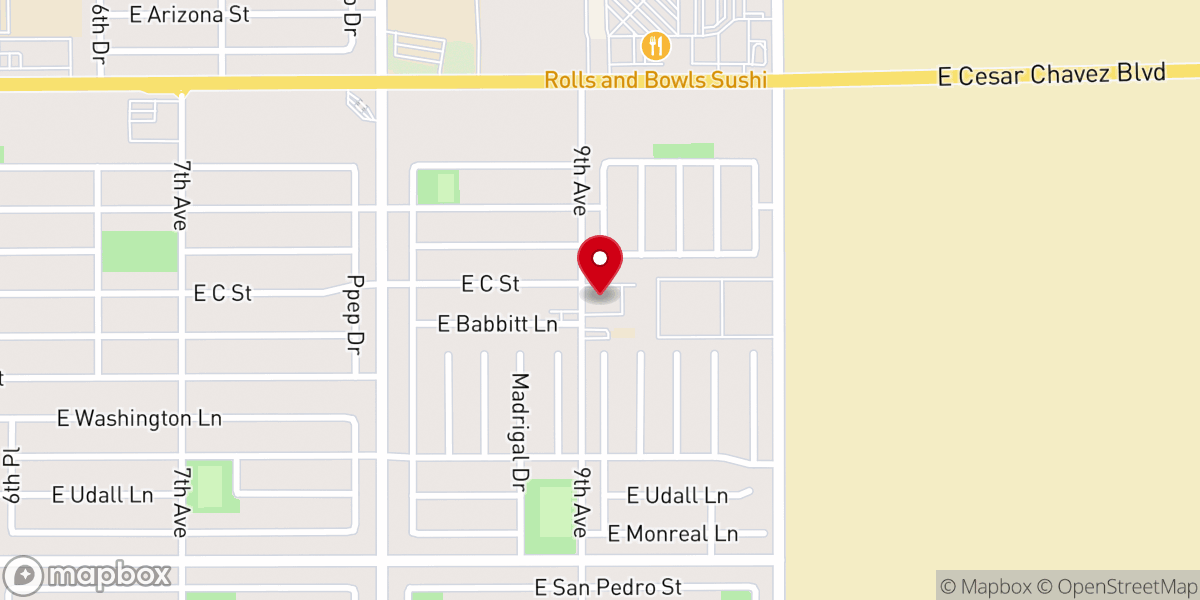 Map showing location of La Iglesia de Jesucristo de los Santos de los Últimos Días