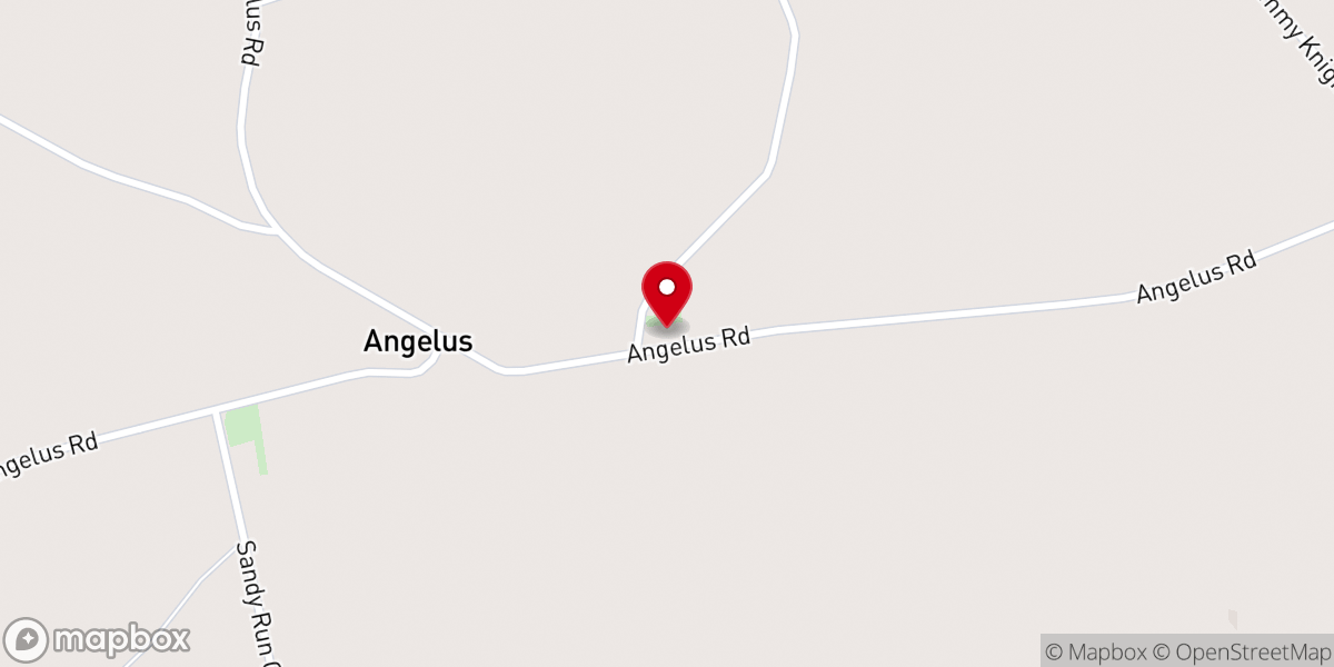 Map showing location of Angelus Church