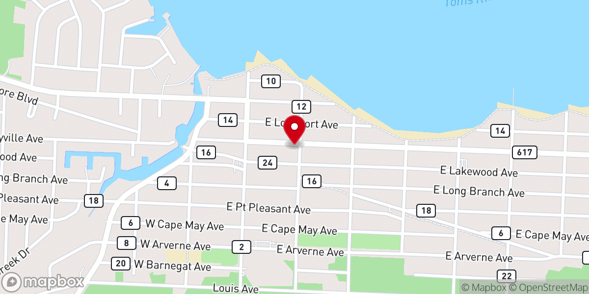 Map showing location of Living Water Community Church