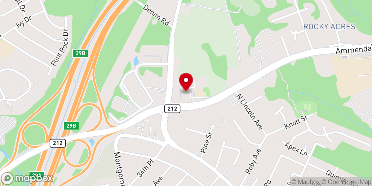 Map showing location of Elevation Bible Church