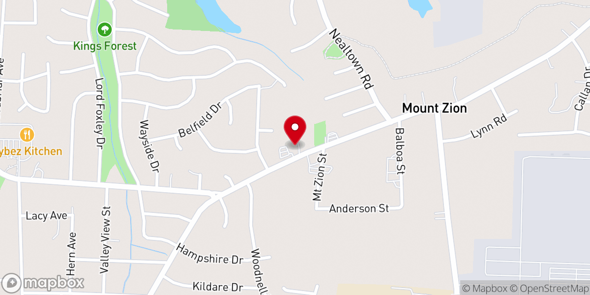 Map showing location of Laughlin Memorial Church