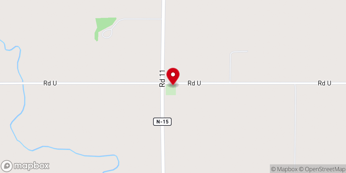 Map showing location of Zion Presbyterian Church (Clarkson, Nebraska)