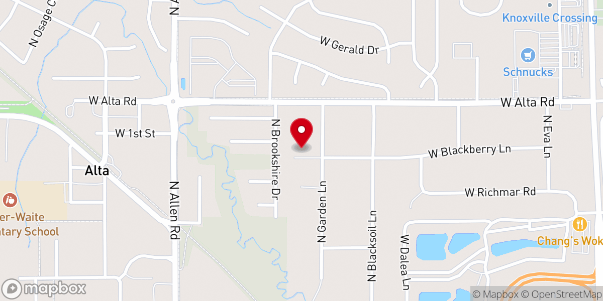 Map showing location of Radiant Orthodox Presbyterian Church