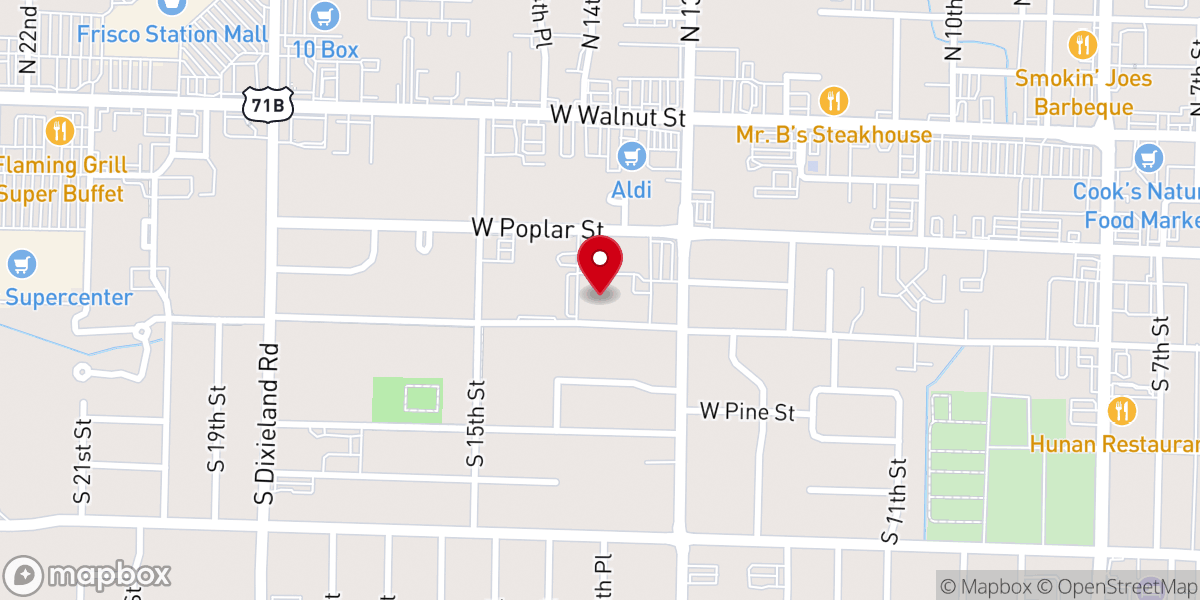 Map showing location of St. Vincent de Paul Parish Hall