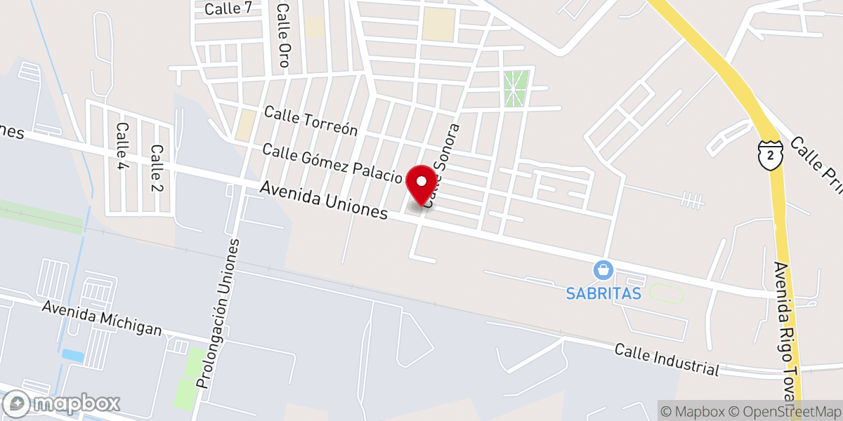 Map showing location of Parroquia Nuestra Señora del Perpetuo Socorro