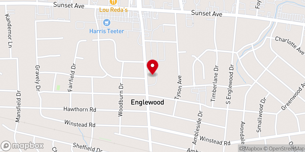 Map showing location of Trinity Lutheran Church