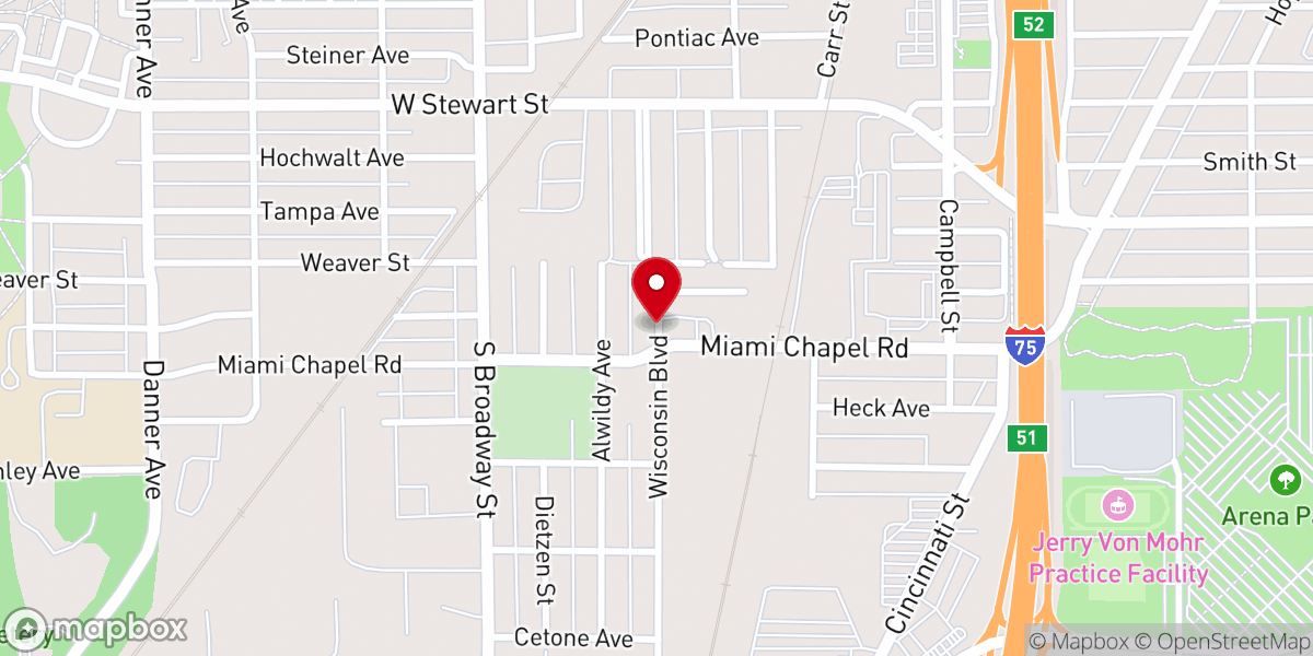 Map showing location of House of God Holy Church