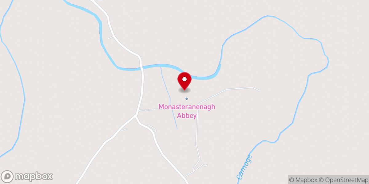Map showing location of Manister Abbey