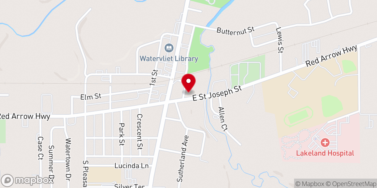Map showing location of New Hope Community Church