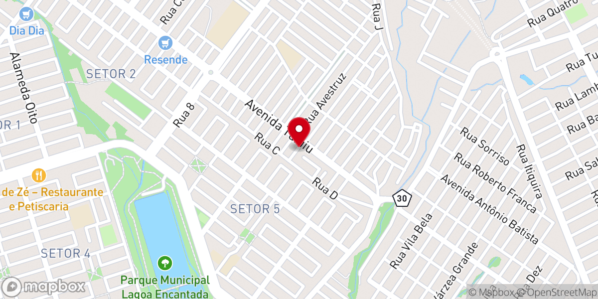 Map showing location of Igreja Batista Nacional Missionária