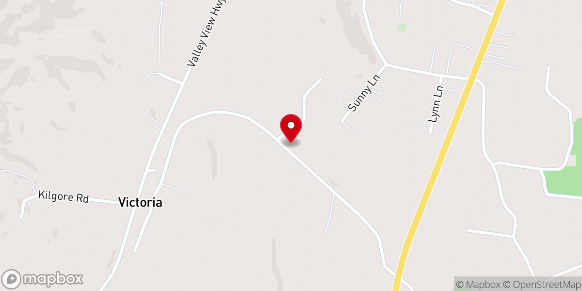 Map showing location of Pilgrims Rest Church