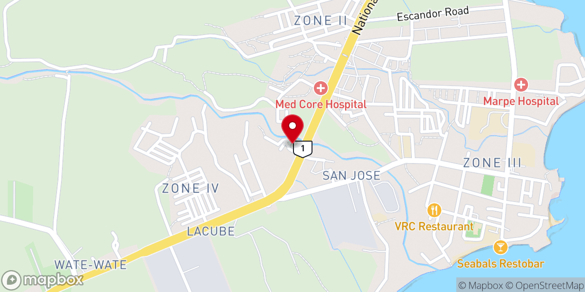 Map showing location of UNITED PENTECOSTAL CHURCH of STA. CRUZ