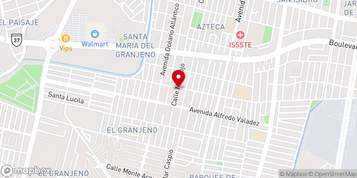 Map showing location of Parroquia de Nuestra Señora de la Anunciación