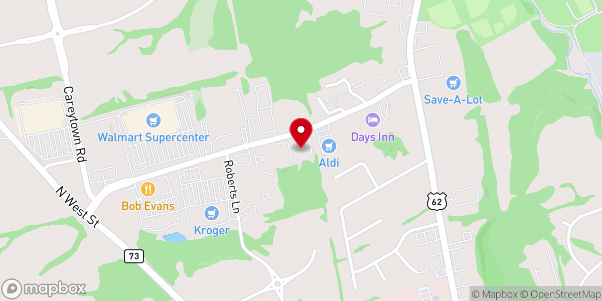 Map showing location of Peace Lutheran Church