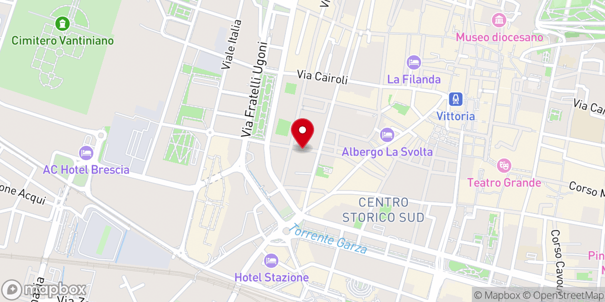Map showing location of Oratorio dei Santi Nazaro e Celso