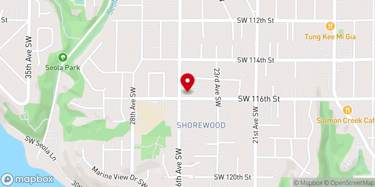Map showing location of Westside Foursquare Church