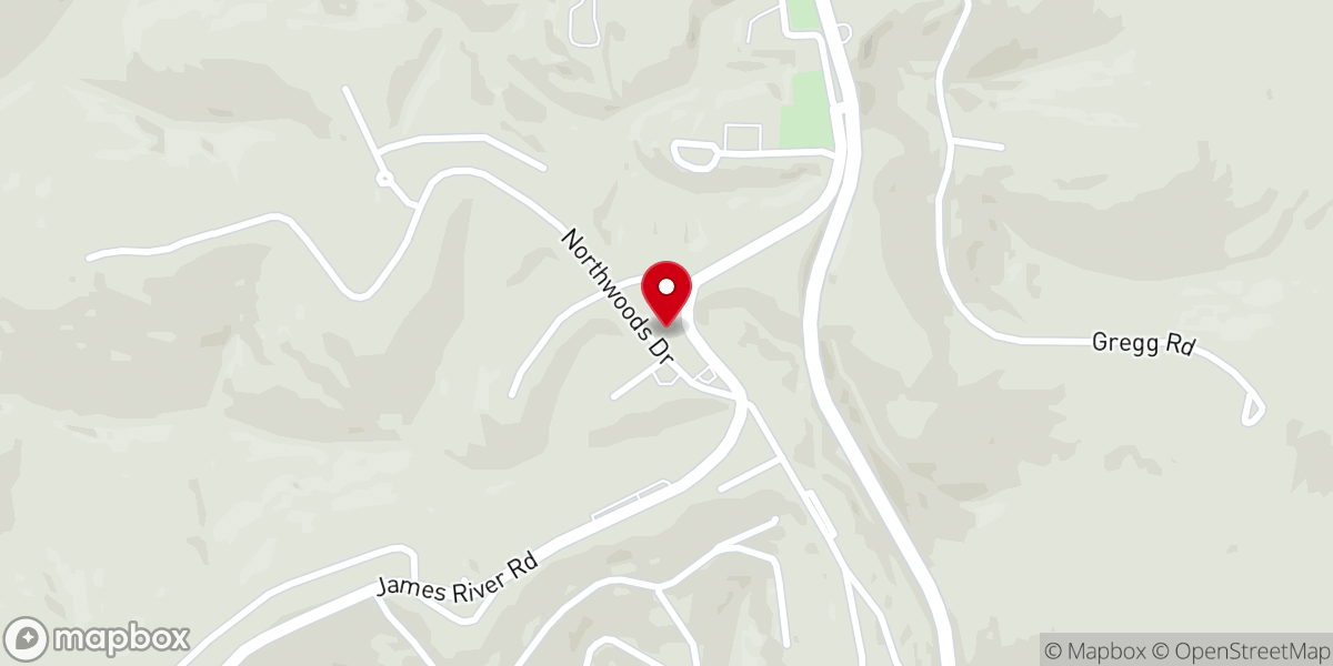 Map showing location of Church of Christ