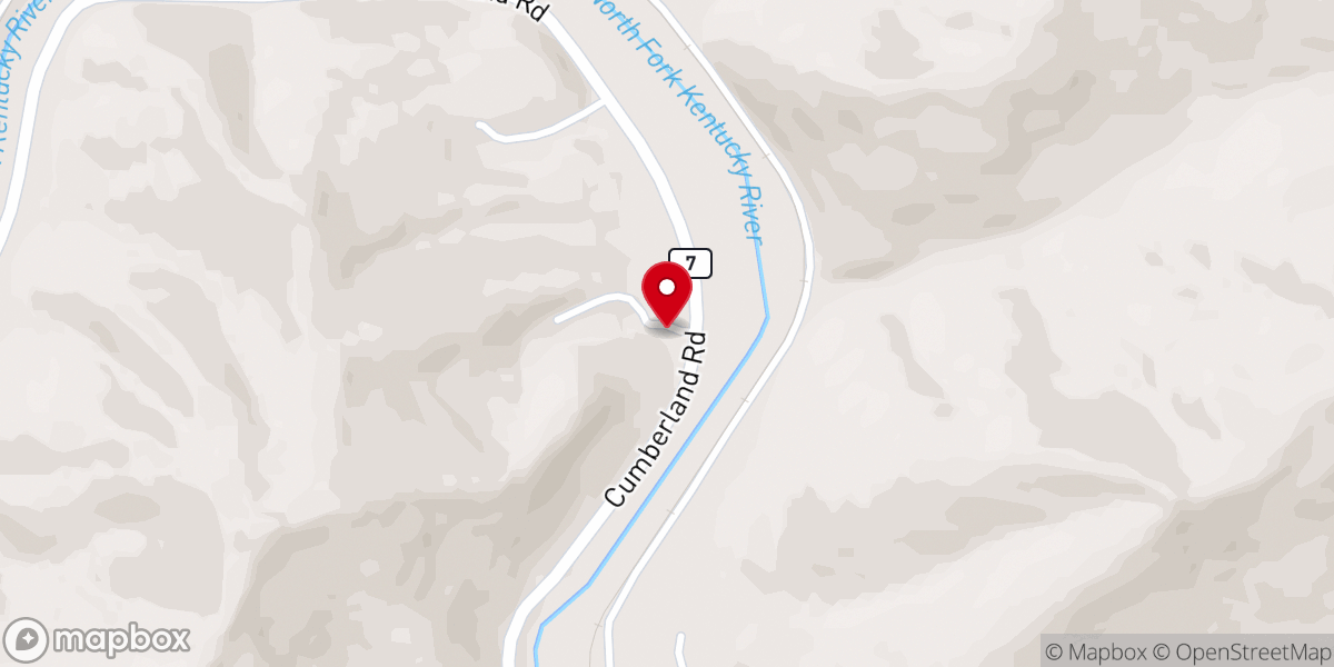 Map showing location of Community Baptist Church