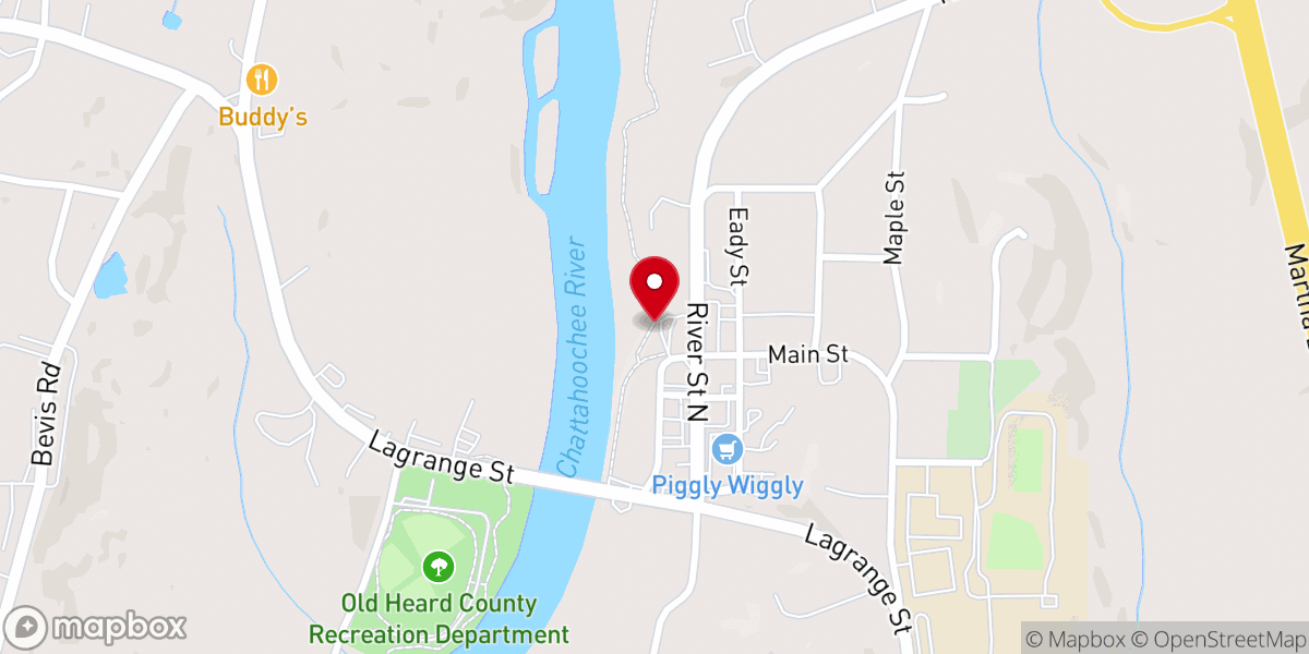 Map showing location of Franklin Little Free Pantry