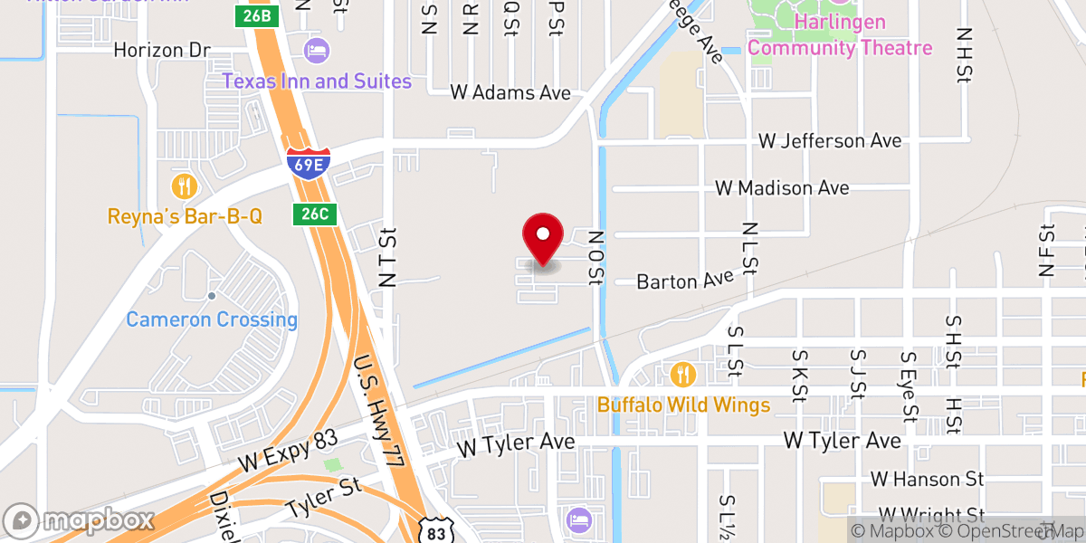 Map showing location of Abundant Life Church Assemblies of God