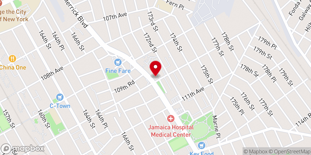 Map showing location of Saint Bonaventure-St. Benedict The Moor - Food Pantry