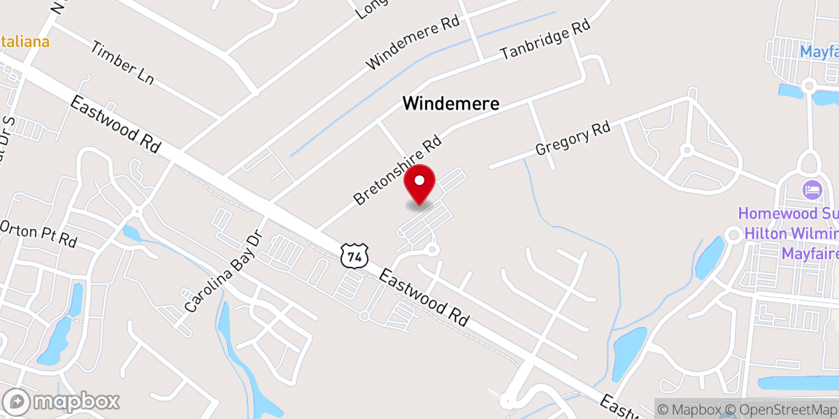 Map showing location of St. Mark Catholic School