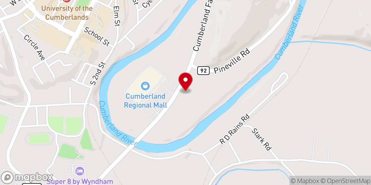 Map showing location of Immanuel Baptist Church Williamsburg Campus