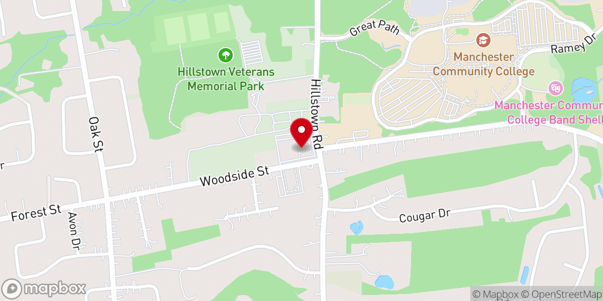 Map showing location of First Baptist Church