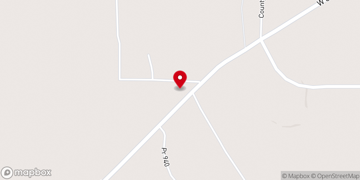 Map showing location of Cowboy Heritage Church