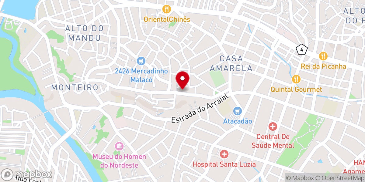 Map showing location of Paróquia Santa Isabel