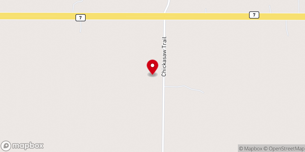 Map showing location of Cross Timbers Bison