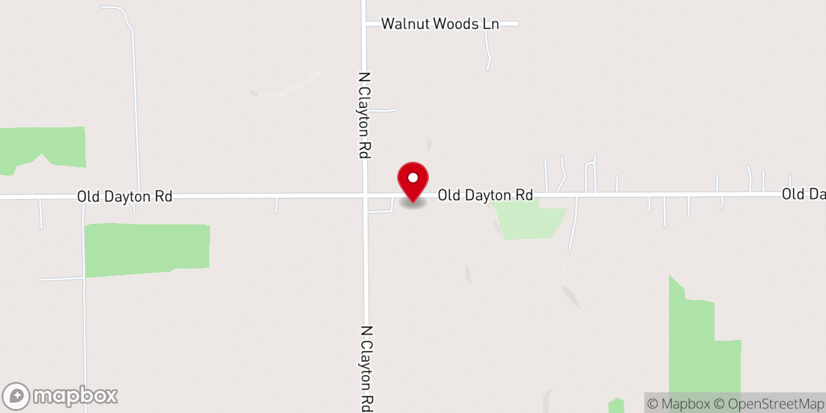 Map showing location of Eversole Church-The Brethren