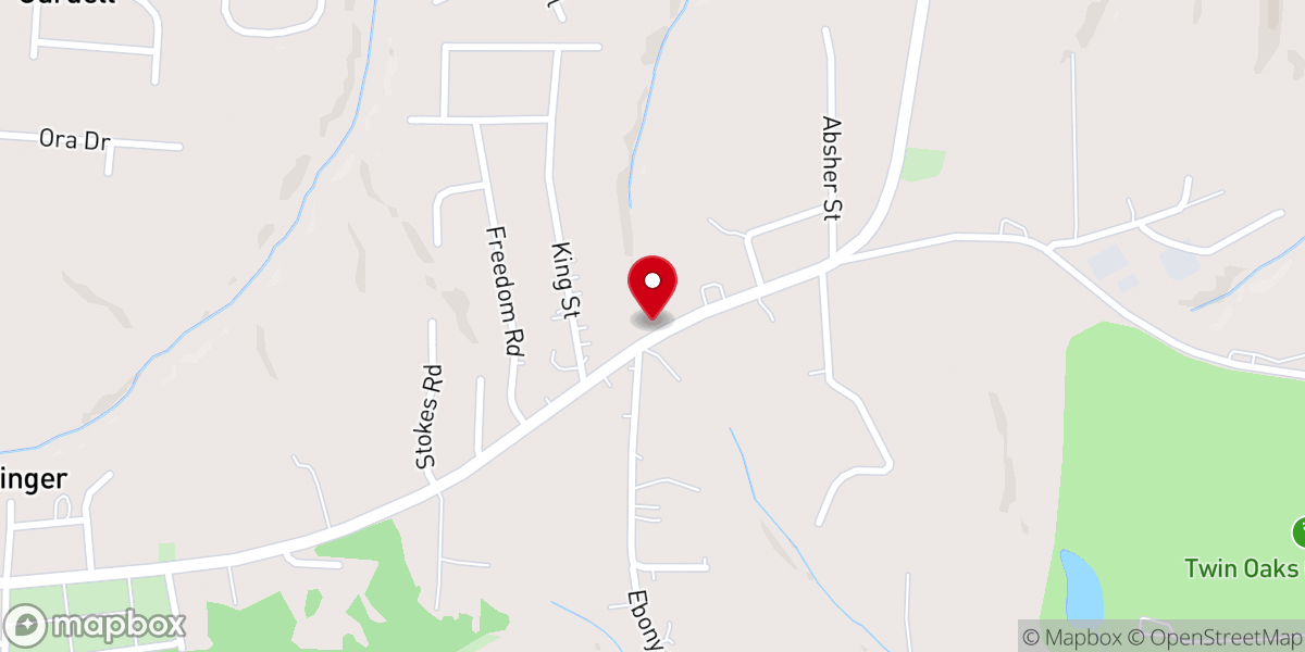 Map showing location of Greater New Mt Olive Church
