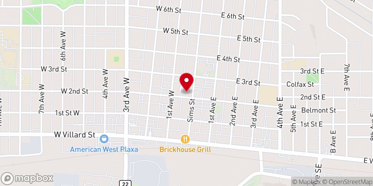 Map showing location of Saint Johns Episcopal Church