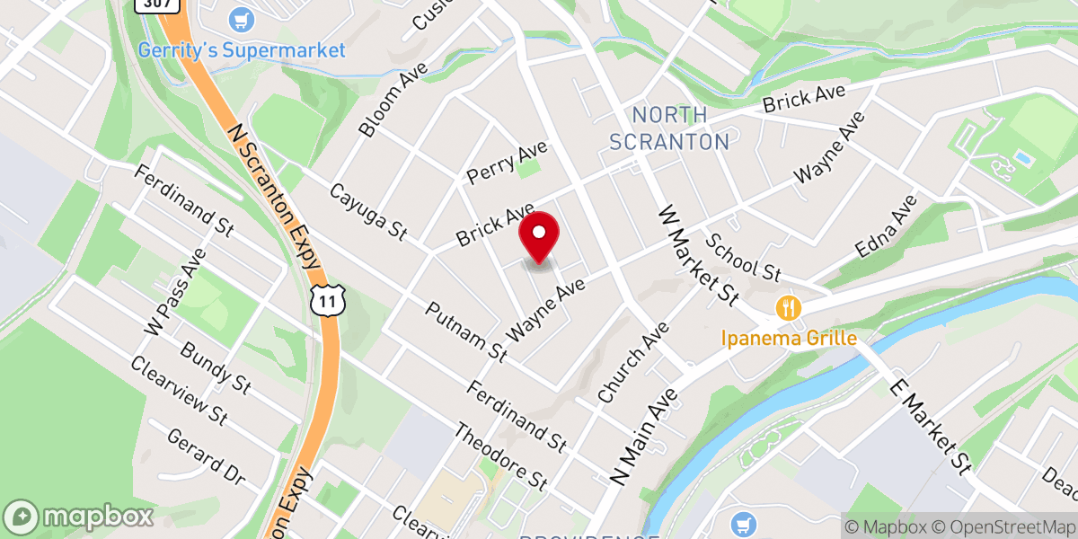 Map showing location of Teen Mercy