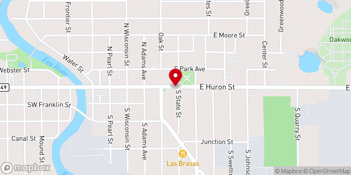 Map showing location of Federated Church of Berlin