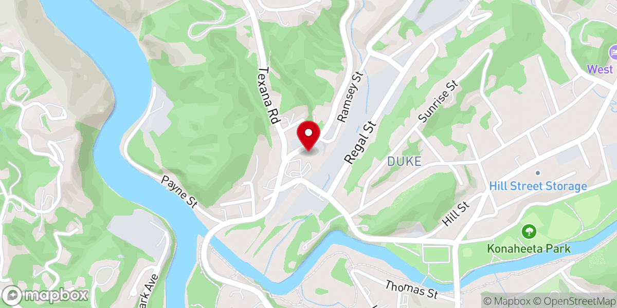 Map showing location of Calvary Chapel Murphy
