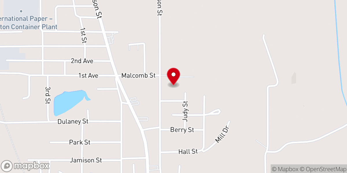 Map showing location of St Matthew Baptist Church