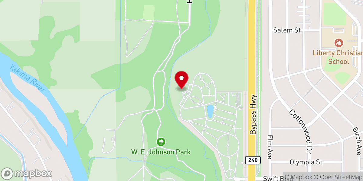 Map showing location of Christ Church Tri-Cities