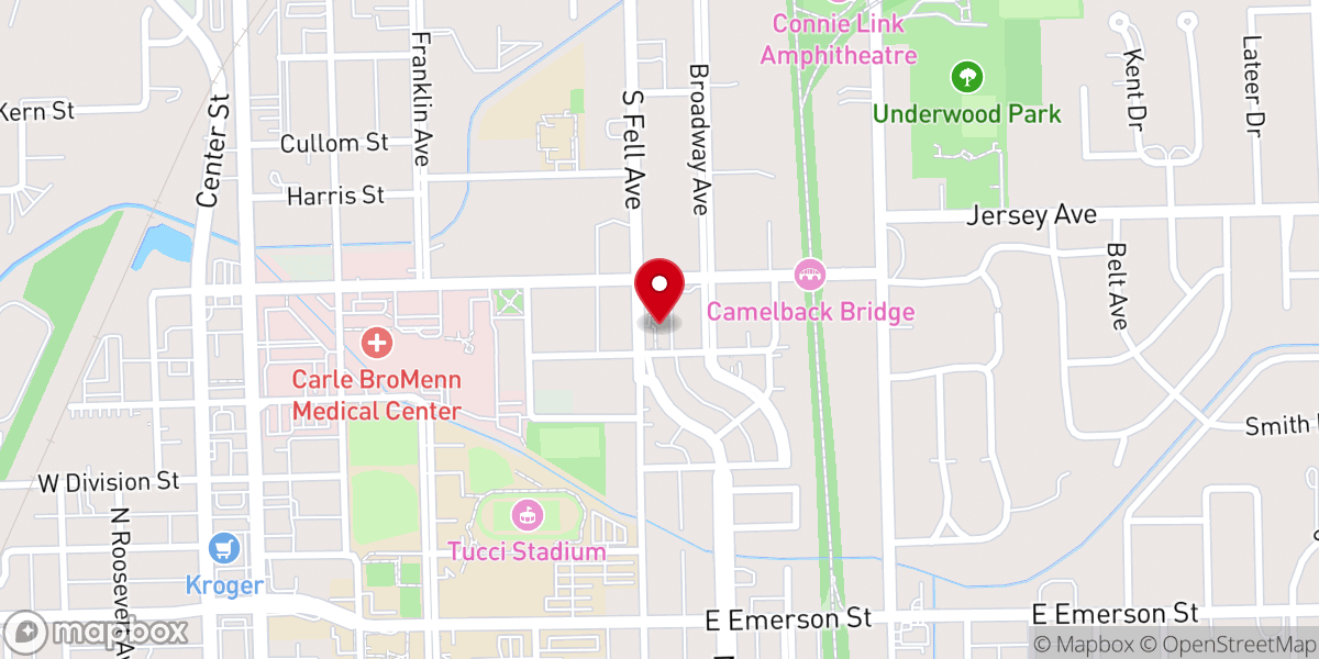 Map showing location of Christ the King Episcopal Church