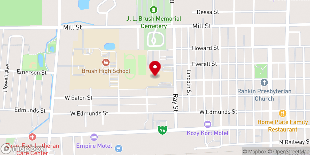Map showing location of Grace Bible Church