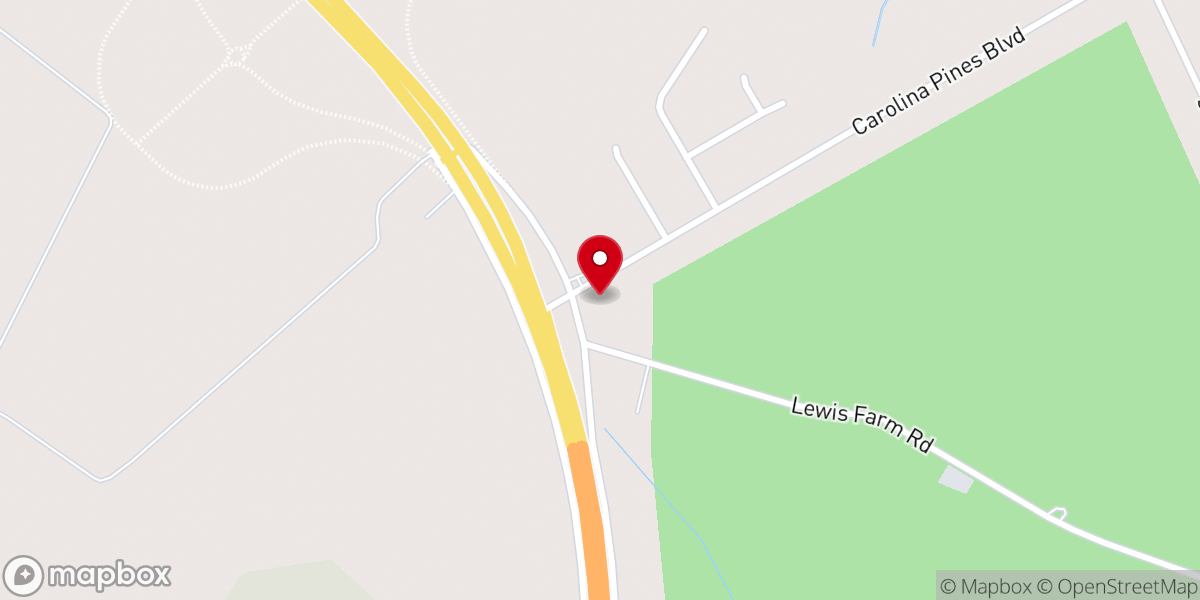 Map showing location of Croatan Free Will Baptist Church