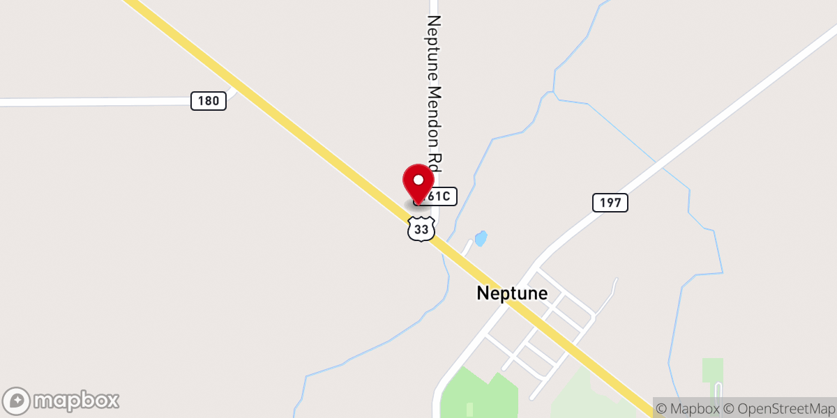Map showing location of Neptune Church of God